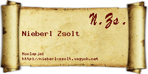 Nieberl Zsolt névjegykártya